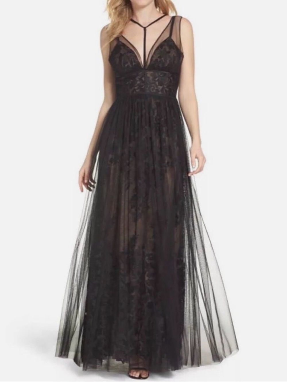 Black Vera Wang Gown - Size 2